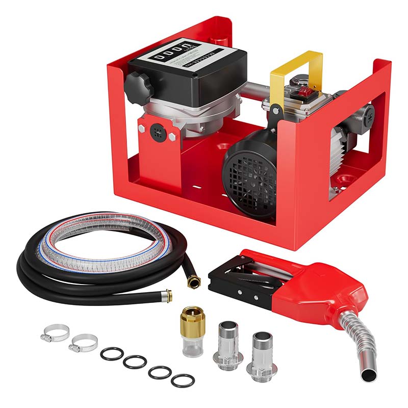 Есептегіш және автоматты саптамалары бар электрлік дизельді отын тасымалдау сорғылары